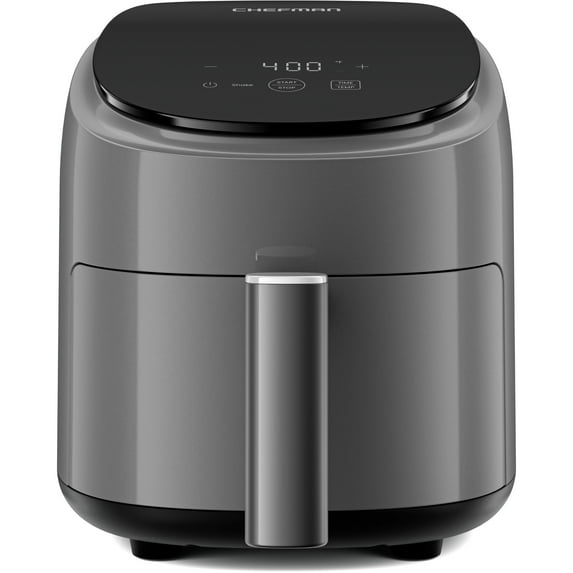 Chefman TurboFry 2-Quart Digital Air Fryer, Compact Design for Quick Meals, Dishwasher-Safe – Grey