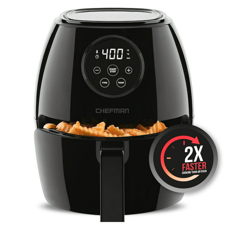 ALLCOOL Air Fryer 4.5 QT Fit for 2-4 People Easy to Use with 8 Cooking  References Auto Shutoff Blue Air Fryer