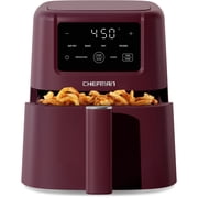 Chefman TurboFry 3-in-1 Air Fryer, 450 F Max Temp with 3.5 Qt. Nonstick Basket   Red