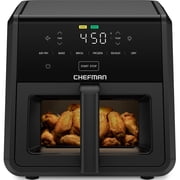 Chefman TurboFry Air Fryer, 450 F Max Temp, 6 Functions, and 9-Quart Capacity - Black