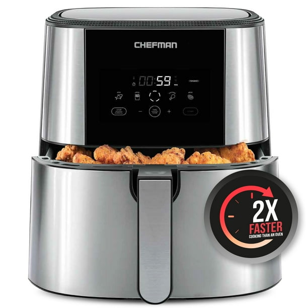 Chefman TurboFry Air Fryer, 8Qt Capacity, BPAFree, Dishwasher Safe