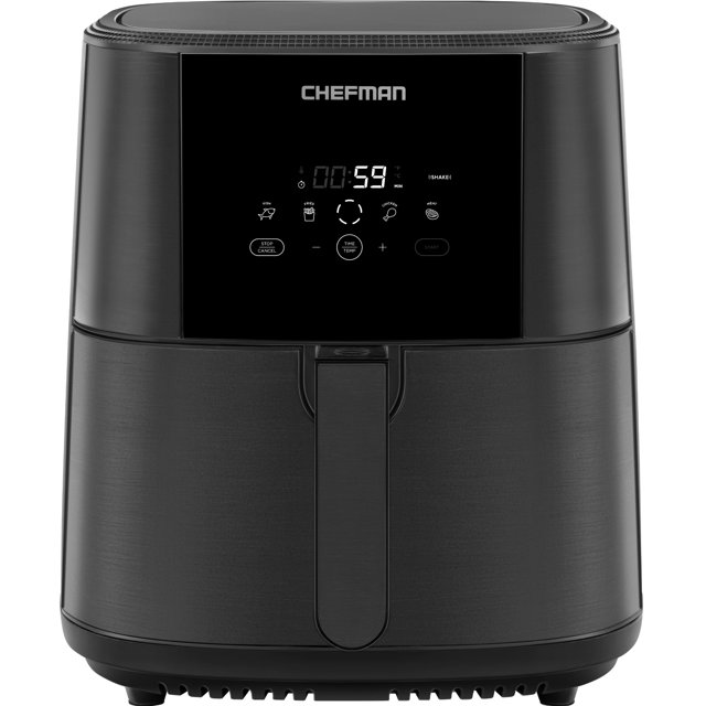 Chefman TurboFry Air Fryer 8Qt, Family Size, w/ Divider Basket, Digital Controls