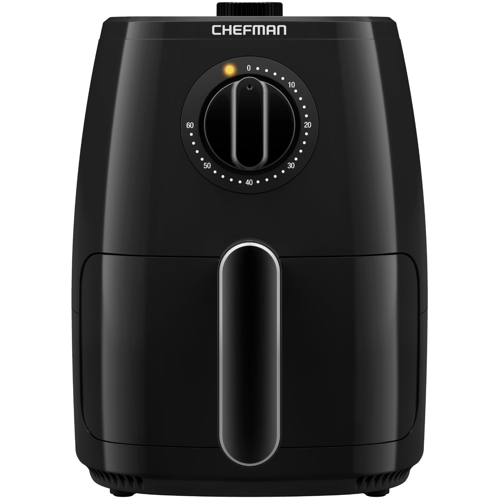 Chefman TurboFry Air Fryer with Adjustable Temp Control Built In Timer Black 2 Quart