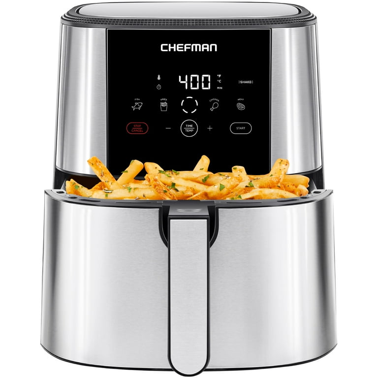 Chefman 4.7-Quart Dual Zone Non-stick Deep Fryer in the Deep Fryers  department at