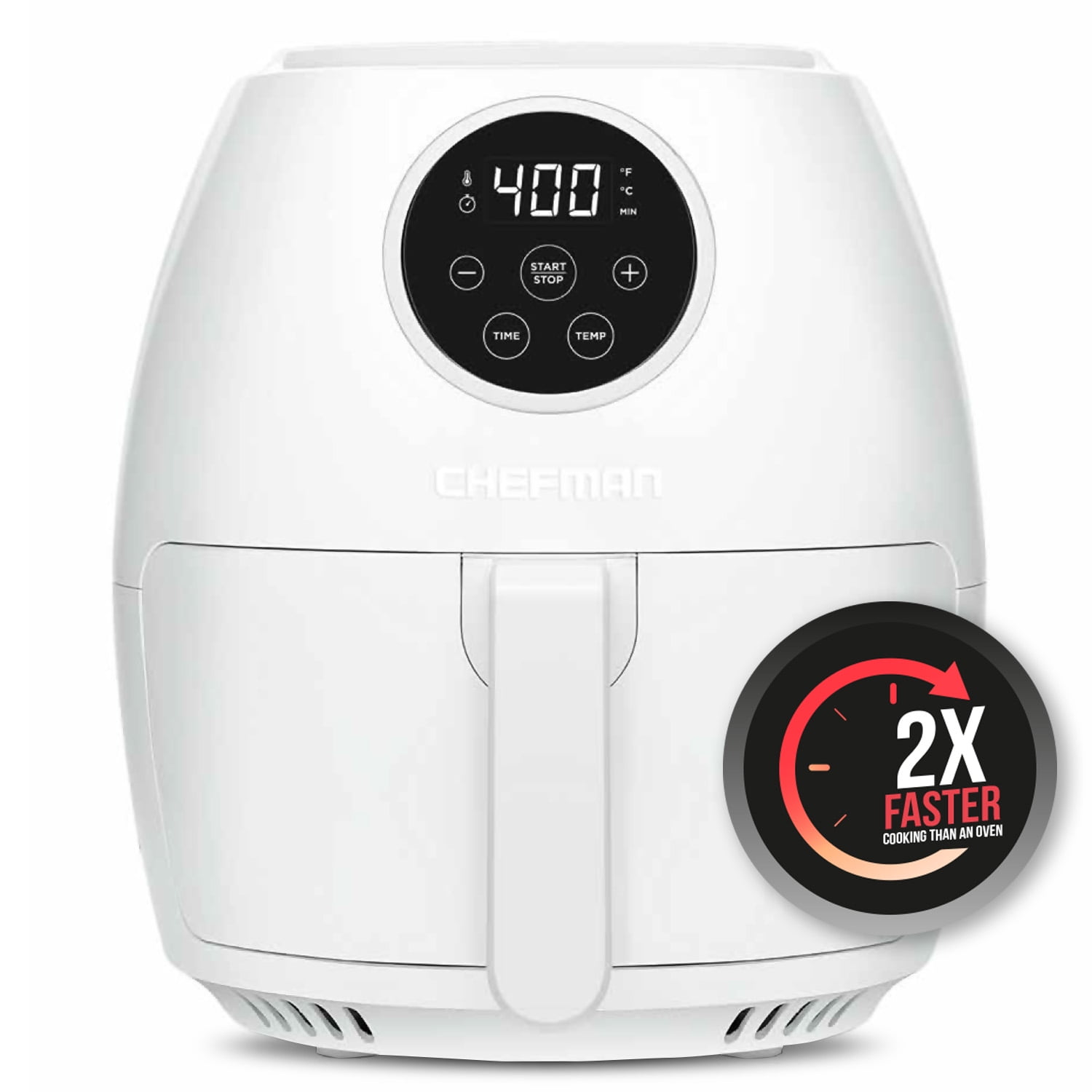 Chefman TurboFry 8 Qt. Air Fryer, Integrated 60-Min Timer for Healthy  Cooking, Cook with 80% Less Oil, Adjustable Temperature RJ38-8LM-V3 - The  Home Depot