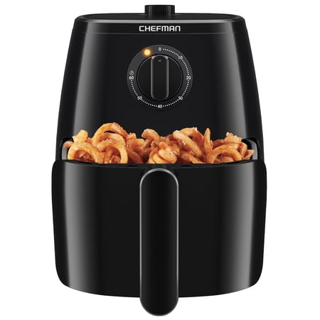 Chefman Turbofry 5-Quart Air Fryer w/ Integrated Timer, Adjustable Temp Control - Black