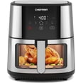 thumbnail image 1 of Chefman Turbofry Air Fryer w/ Digital Controls, 8 Qt Capacity, Windowed Basket - Stainless Steel, 1 of 9