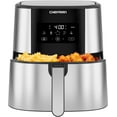 thumbnail image 1 of Chefman Turbofry Air Fryer with Basket Divider, 8 Qt Capacity - Stainless Steel, New, 1 of 10