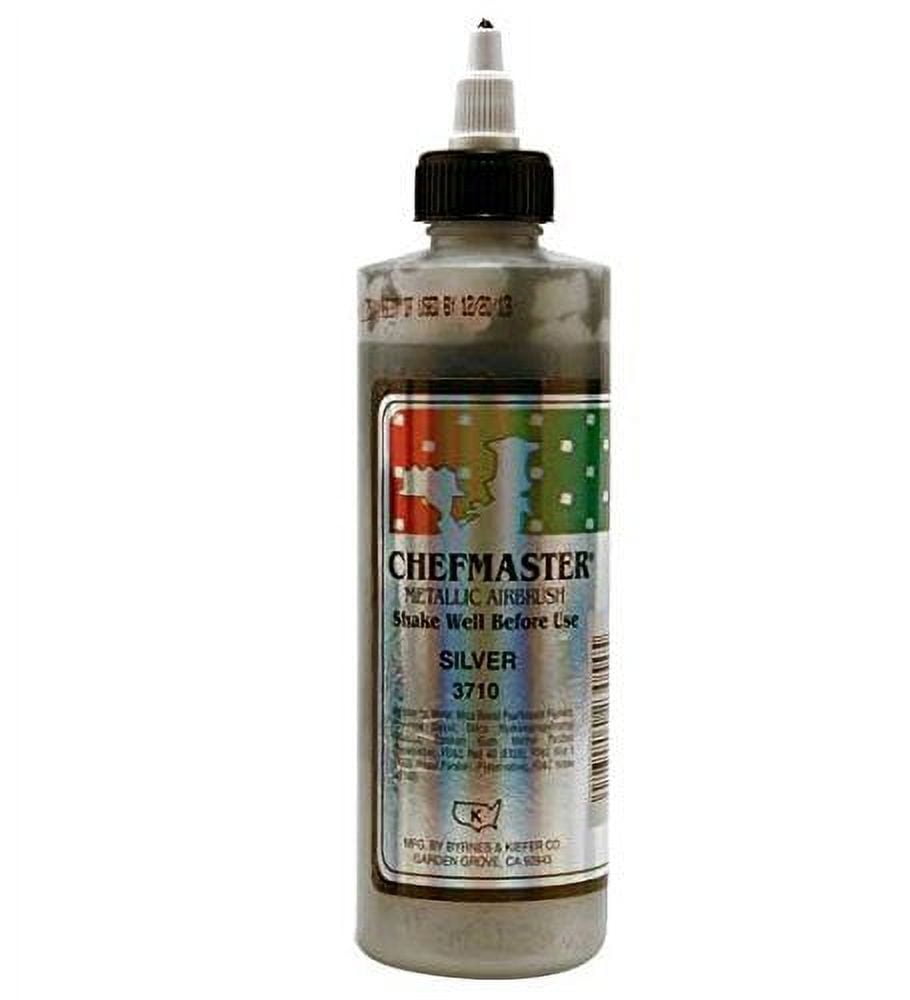Chefmaster Airbrush Food Color, 9-Ounces, Metallic Silver