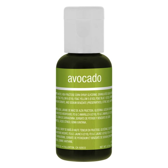 Chefmaster Avocado, Liqua-Gel, 0.70 oz.