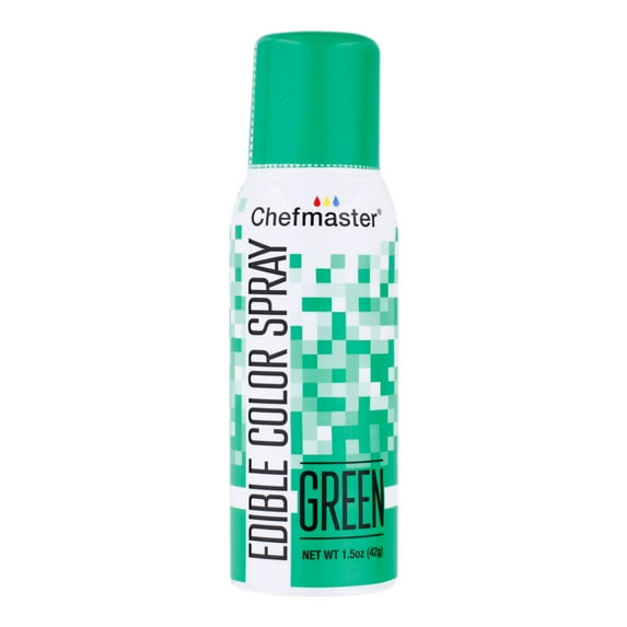 Chefmaster Edible Spray Cake Decorating Color 1.5oz Can - Green
