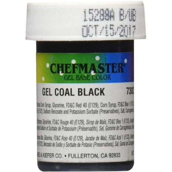 Chefmaster Gel Food Color, 1-Ounce, Black