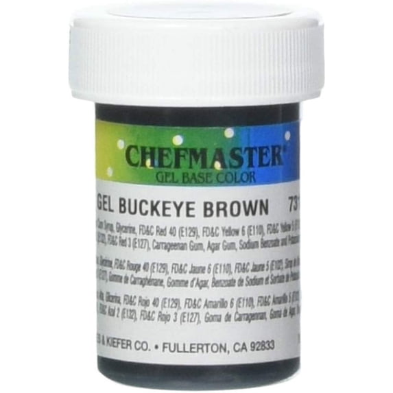 Chefmaster Gel Food Color, 1-Ounce, Brown