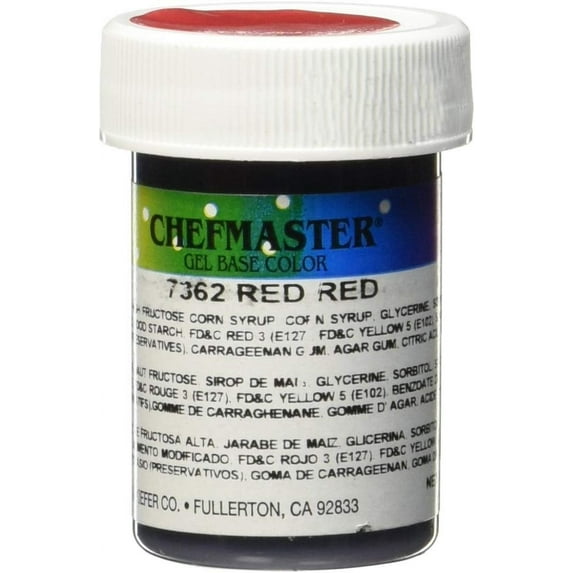 Chefmaster Gel Food Color, 1-Ounce, Red