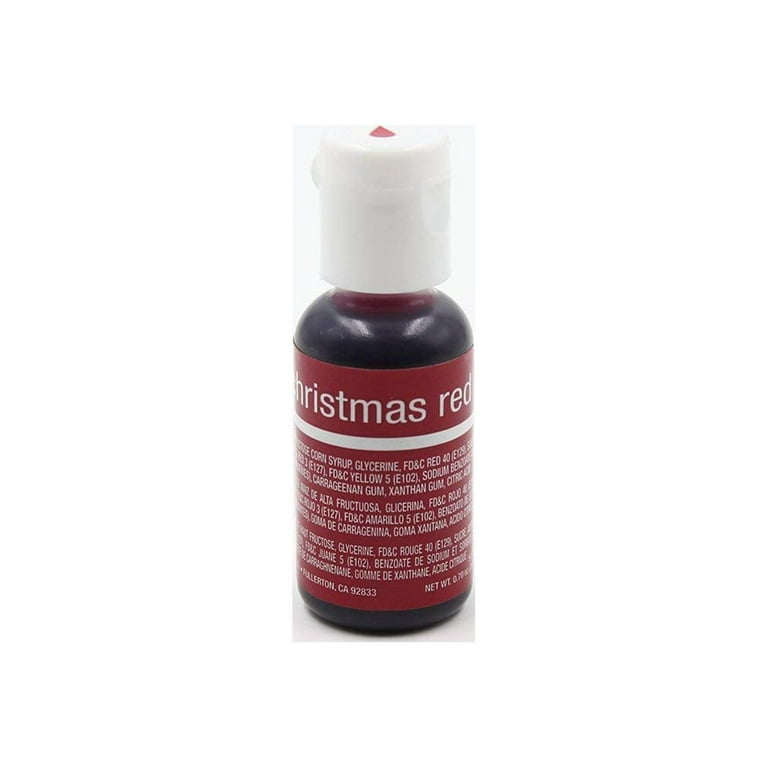 Chefmaster Liqua-Gel Concentrated Food Color .75 oz Christmas Red