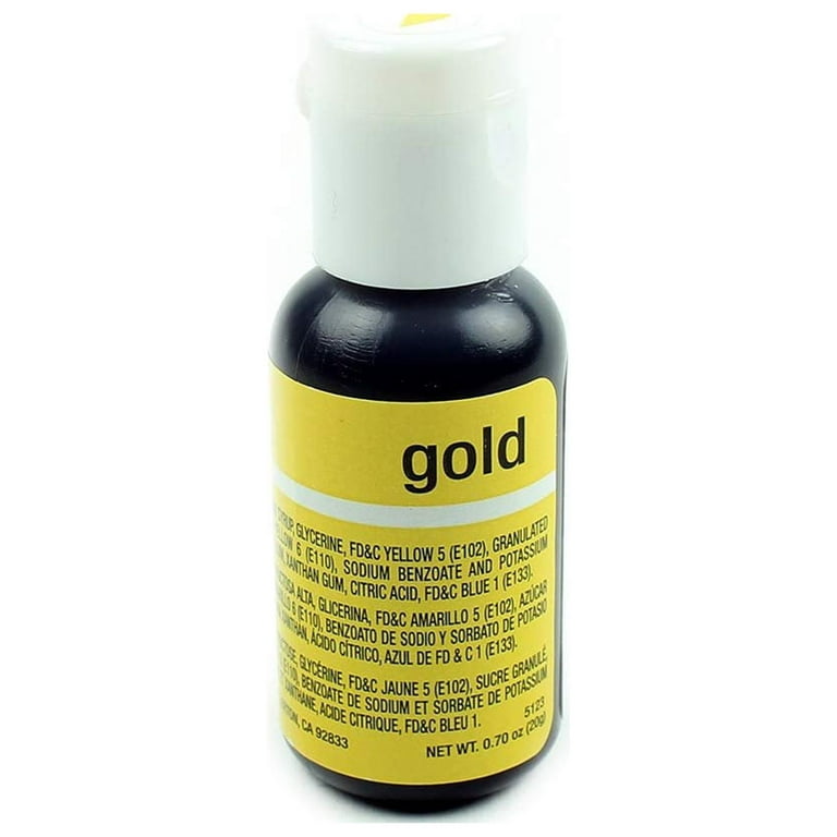 Chefmaster Liqua-Gel Food Color 0.70 Ounce - Gold