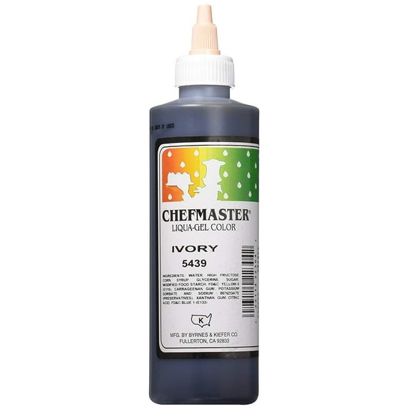 Chefmaster Liqua-Gel Food Color, 10.5-Ounce, Ivory