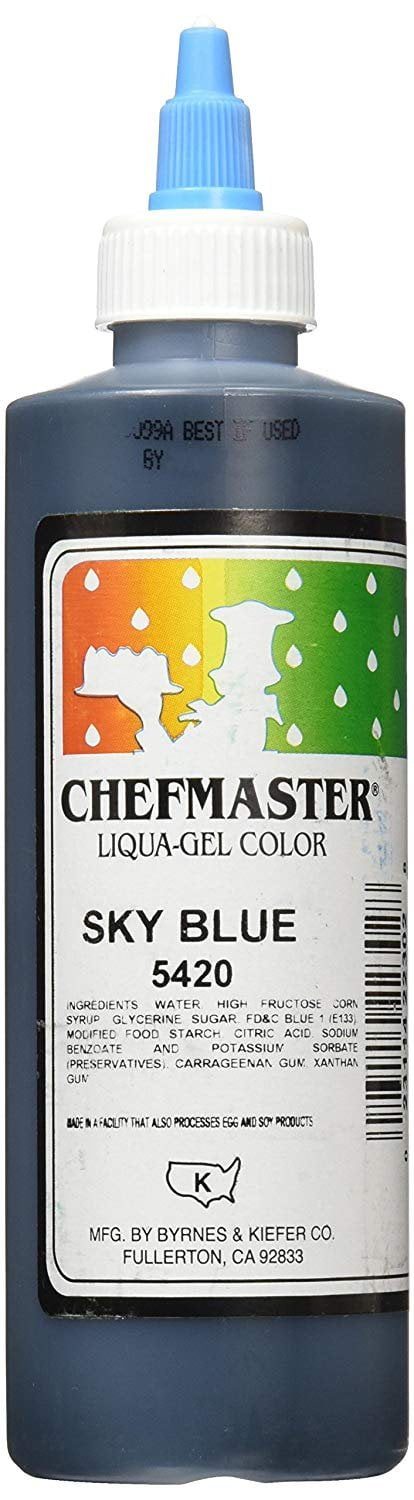 Chefmaster Liqua-Gel Food Color, 10.5-Ounce, Sky Blue