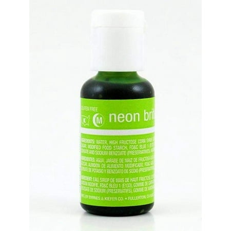 Chefmaster Liqua-Gel Food Color Neon Brite 0.70 Ounce - Neon Brite Green