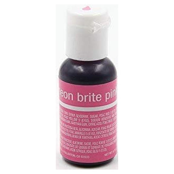 Chefmaster Liqua-Gel Food Color Neon Brite 0.70 Ounce - Neon Brite Pink