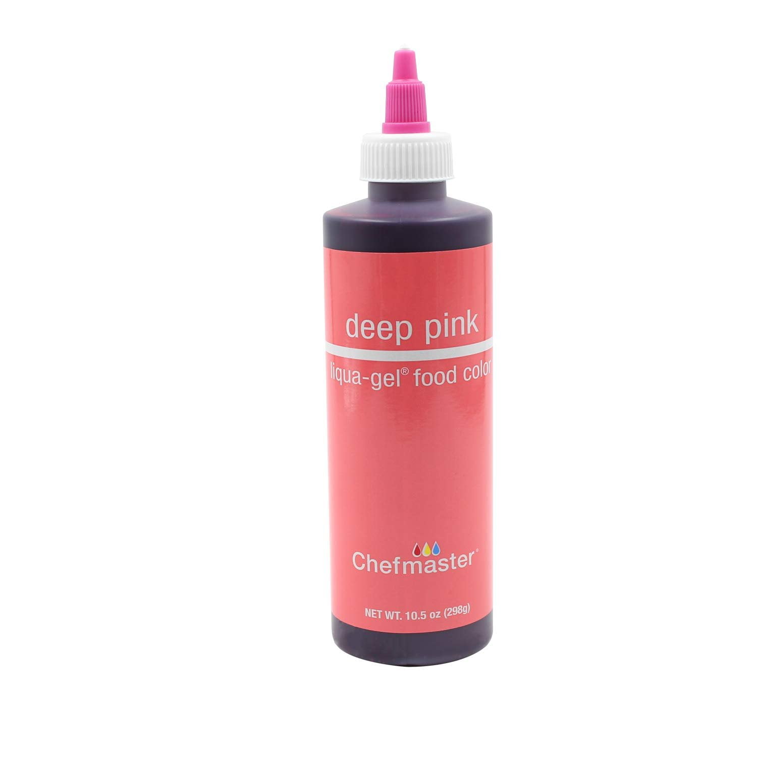 Chefmaster by US Cake Supply 10.5-Ounce Deep Pink Liqua-Gel Cake Food Coloring