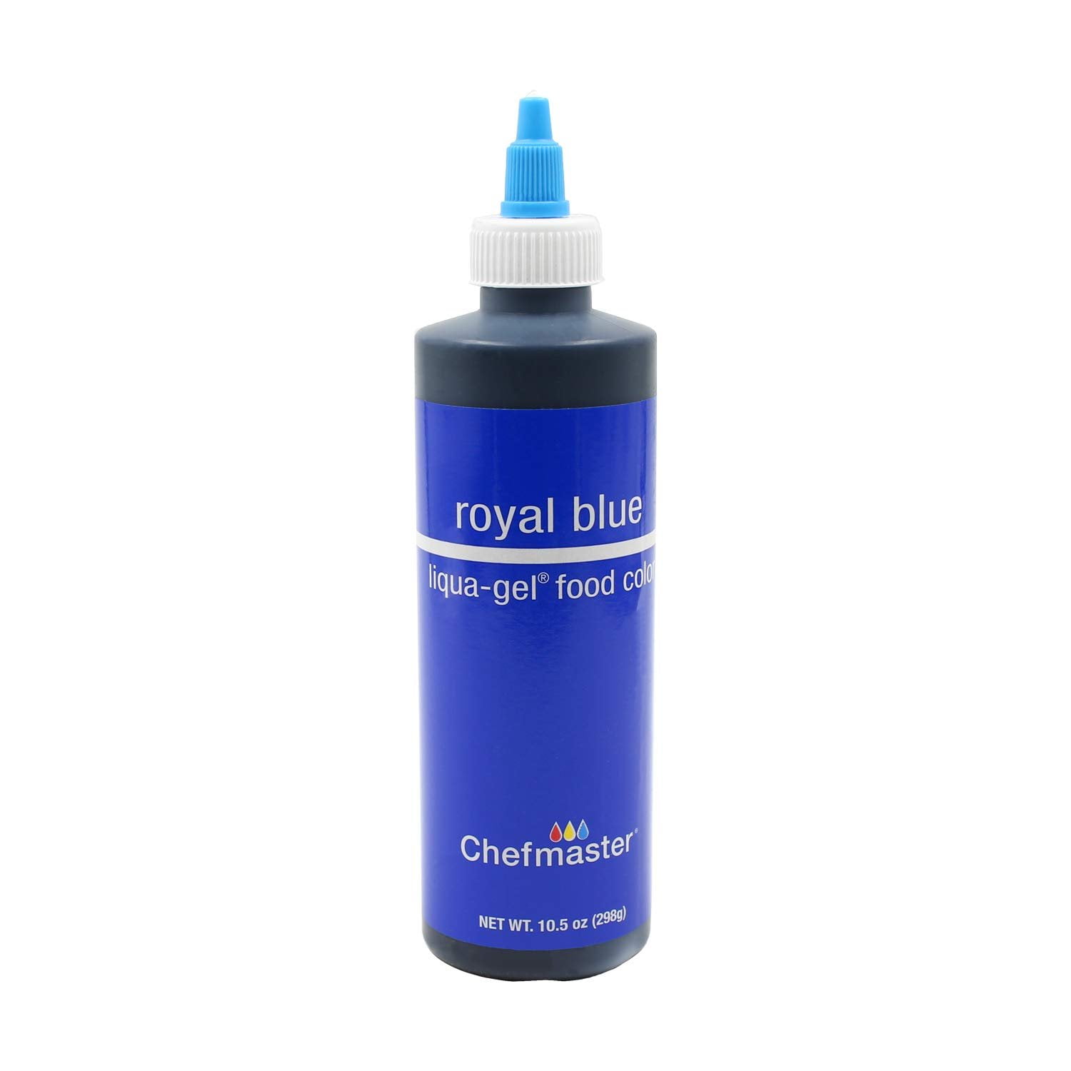 Chefmaster by US Cake Supply 10.5-Ounce Royal Blue Liqua-Gel Cake Food Coloring