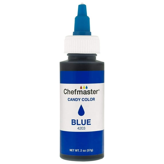 Chefmaster by US Cake Supply 2-Ounce Liquid Candy Food Color Color Blue