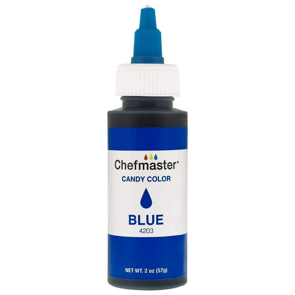 Chefmaster by US Cake Supply 2-Ounce Liquid Candy Food Color Color Blue