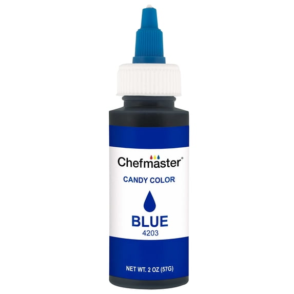 Chefmaster by US Cake Supply Oil-Based Food Color for Candy Blue 2 Ounces