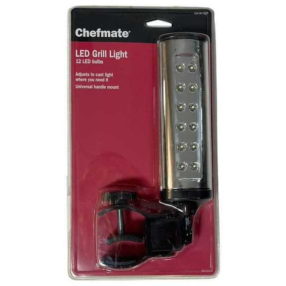 Chefmate Digital LED BBQ Grill Light for Barbecue Grilling, Clamp On