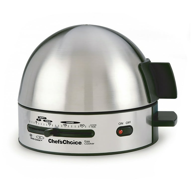 Chef sChoice Model 810 Gourmet Egg Cooker 7 Egg Capacity in Stainless Steel 8100001