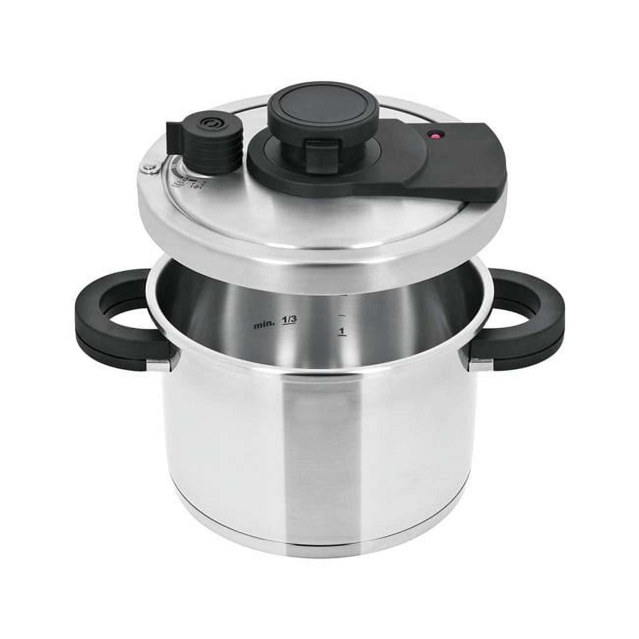 Barton Pressure Cooker Stovetop Turbo 8 Quart with Easy-Lock Lid  18/8-Stainless Steel 8QT, Recipe Book Fast Cooking Stove