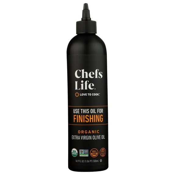 Chefs Life - Oil Squeeze Finishing Extra Virgin Olive Oil Organic - 16.9 Fo, Case of 6