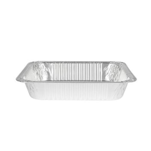 Chefs Seal CS5SPDS NJ 0.5 Size Aluminum Standard Weight Steam Pan, Silver - Case of 100