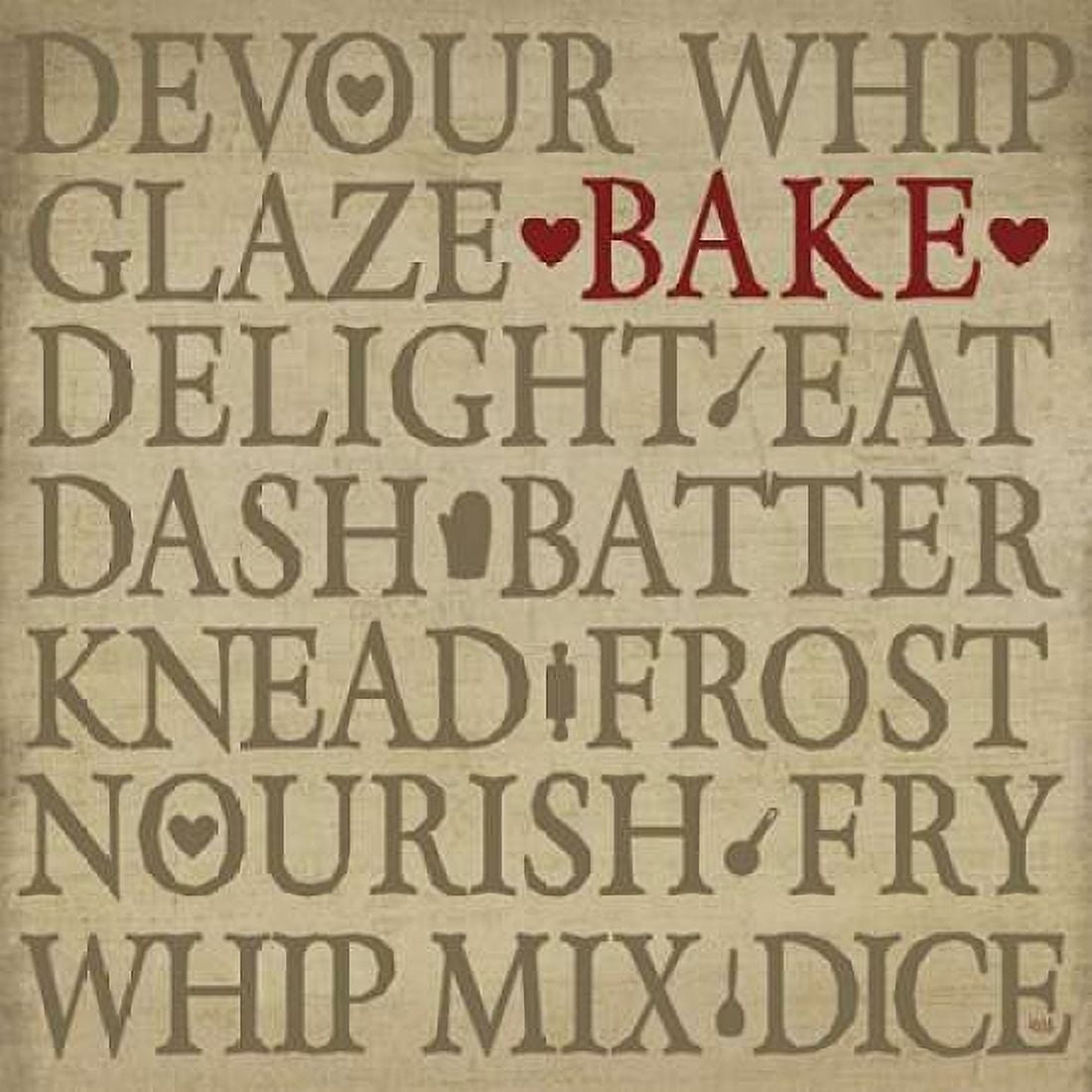 Chefs Words I Canvas Art - hartworks (24 x 24)