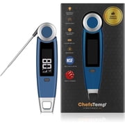 ChefsTemp Finaltouch X10 Digital Instant Read Meat Thermometer for Grilling, Food, BBQ, Kitchen Cooking, Oil Deep Frying & CandyRoyal Navy