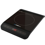 Cheftop Single Burner Induction Cooktop - Portable 120V Digital Ceramic Top 1300 Watt, Touch Sensor Control, Multiple Controls Cooking Zones & Power Levels
