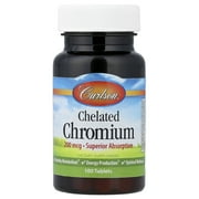 Chromium 200 mcg بواسطة Carlson - 100 Tablets