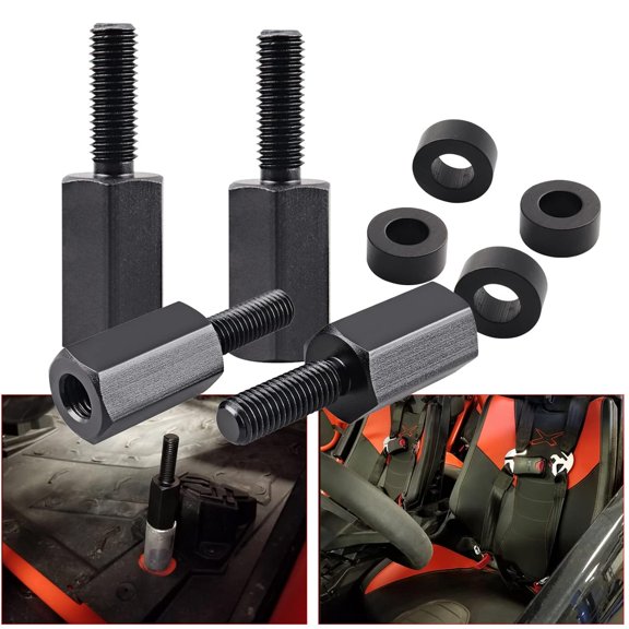 Chelhead Can-Am Maverick X3 Seat Riser Lift Kit Black Anodized Aluminum Fit All Years 4 Pack