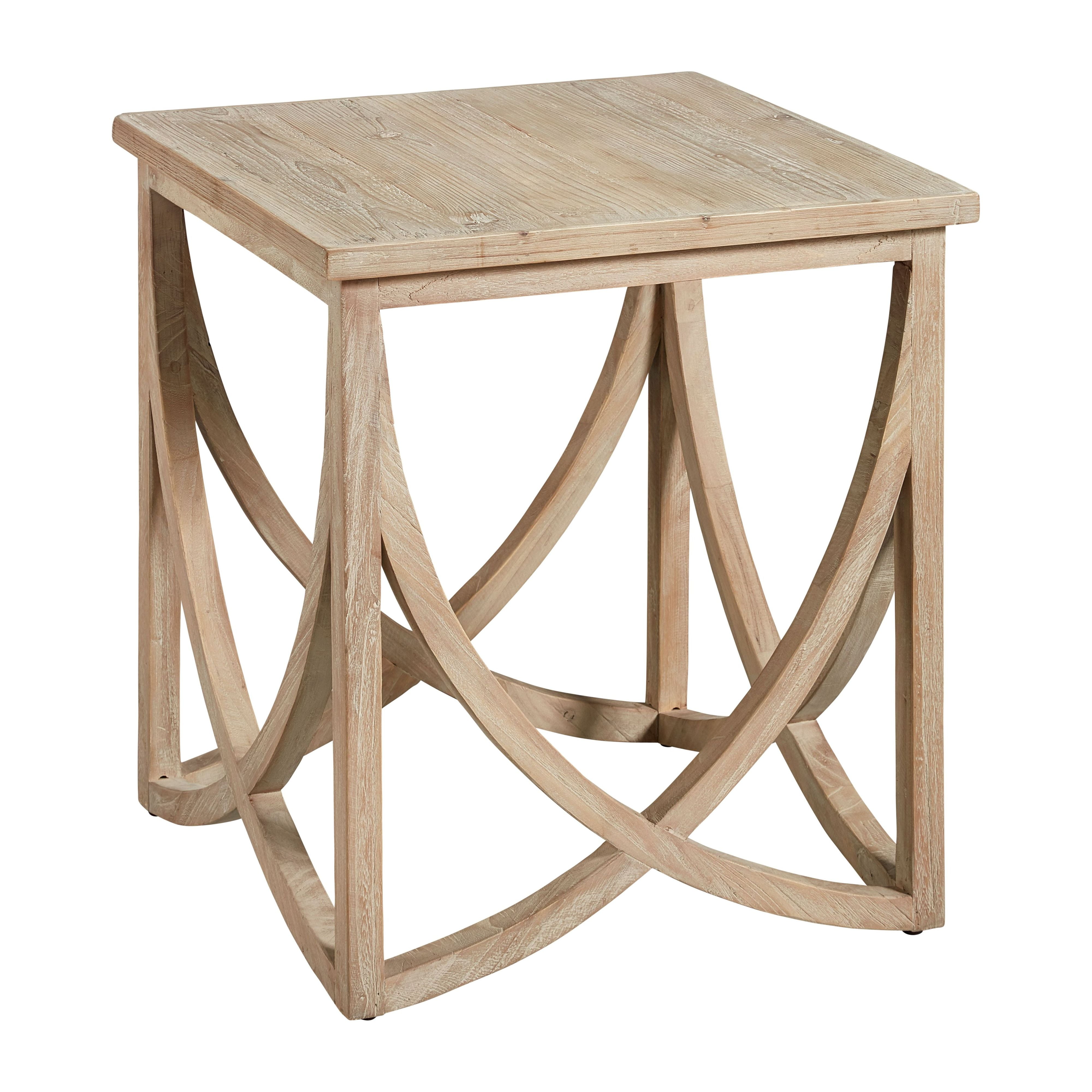 Chelsea 22-inch Square Reclaimed Fir Accent Table with Clear Coat ...