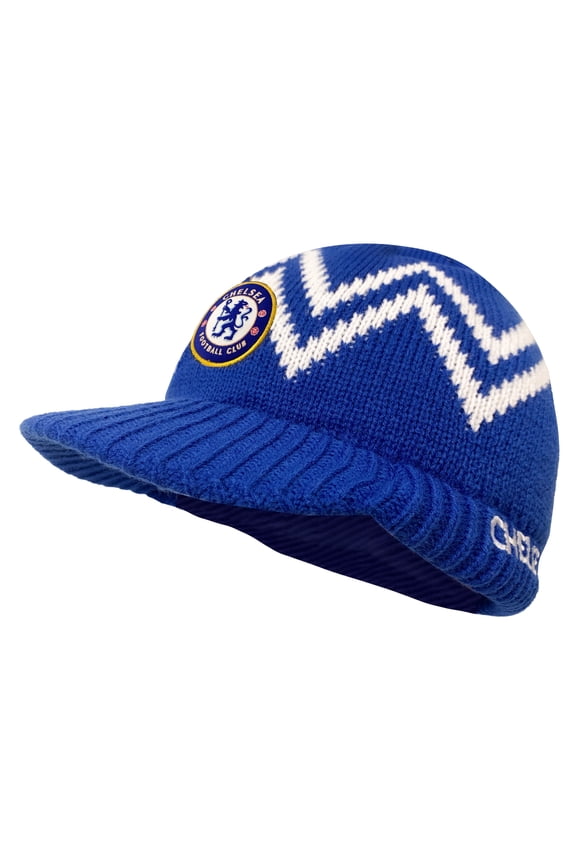 Chelsea FC Sport Beanie, Fleece Lined, Blue, Adult