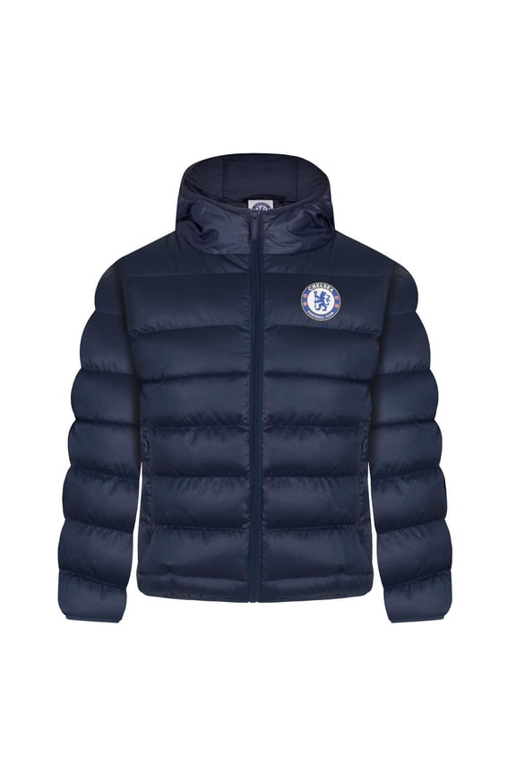 Boys Crest Quilted Jacket