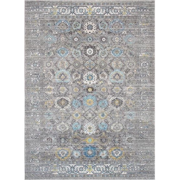 Chelsea Design Abstract Power Loomed Area Rug 6 ft. x 6 ft.