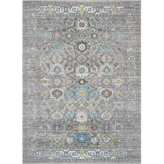 Chelsea Design Abstract Power Loomed Area Rug 6 ft. x 6 ft.