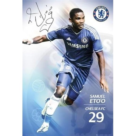Chelsea FC Samuel Eto O Poster Print - 24 x 36 in.
