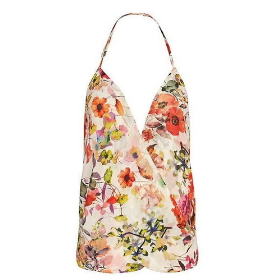 Chelsea Flower Floral Halter Tank (L)
