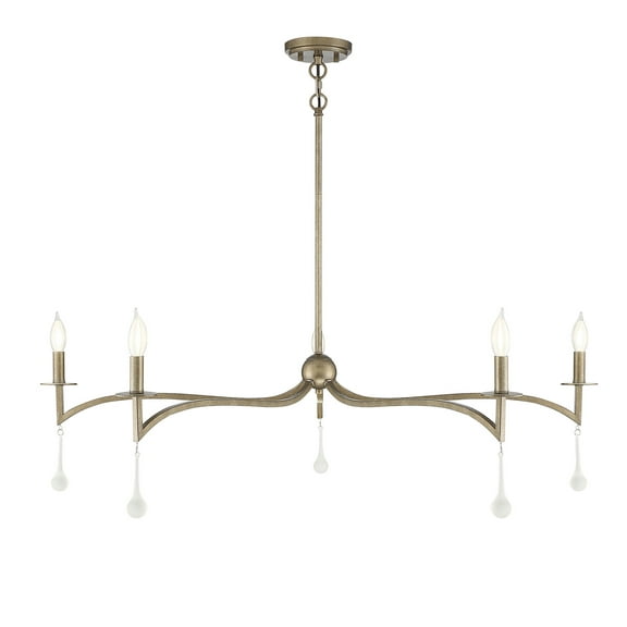 Chelsea Gold Five Light Chandelier from the Laramie Collection