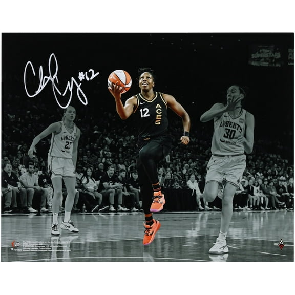 Chelsea Gray Las Vegas Aces 2023 WNBA Finals Champion Autographed 11" x 14" Action Spotlight Photograph - Fanatics Authentic Certified