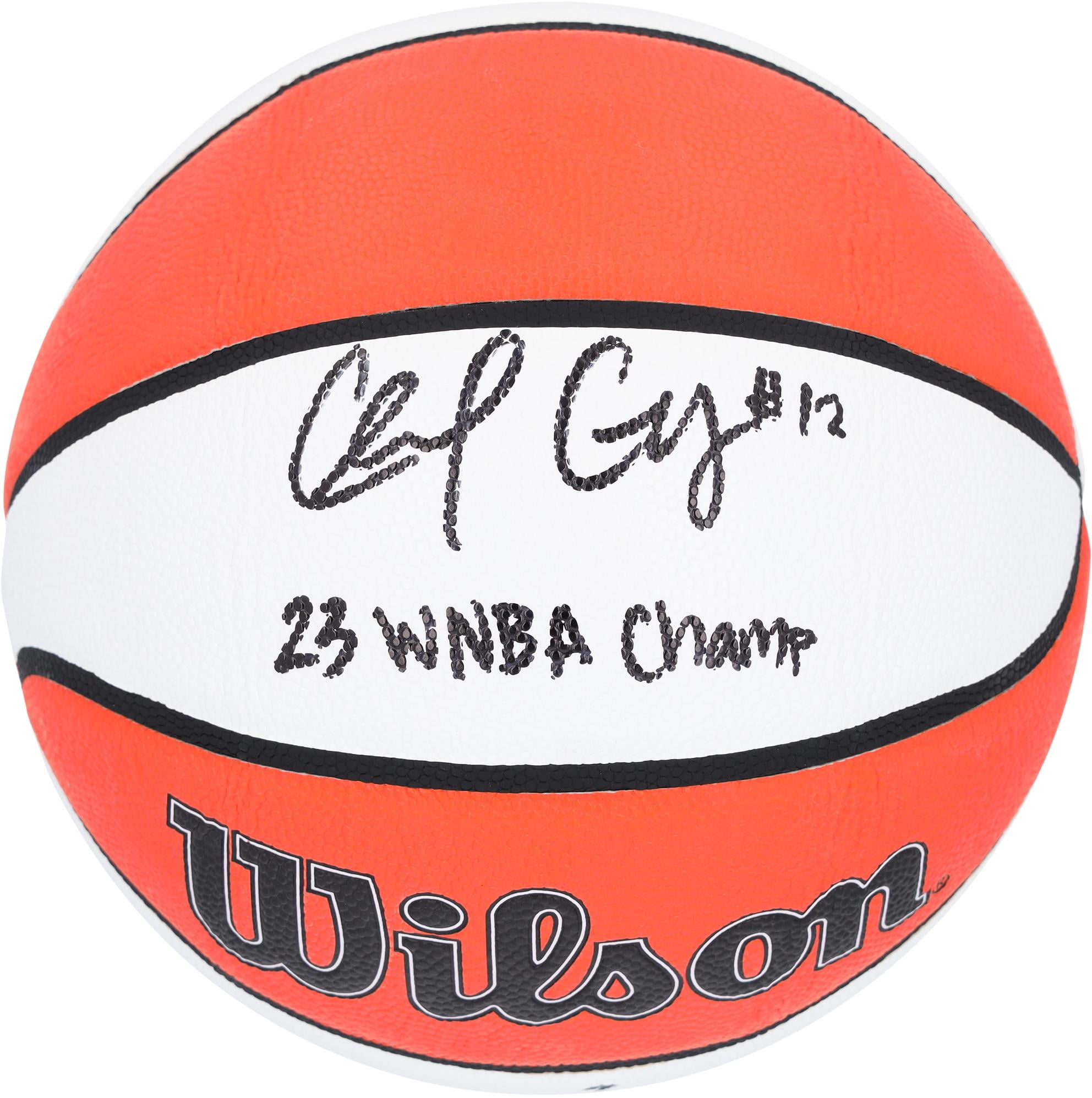 Chelsea Gray Las Vegas Aces Autographed Wilson WNBA Authentic Series Indoor/Outdoor Basketball with "23 WNBA CHAMP" Inscription - Fanatics Authentic Certified