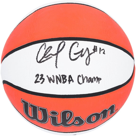 Chelsea Gray Las Vegas Aces Autographed Wilson WNBA Authentic Series Indoor/Outdoor Basketball with "23 WNBA CHAMP" Inscription - Fanatics Authentic Certified